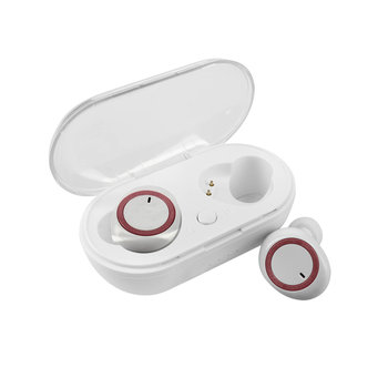 Bezprzewodowe Słuchawki Bluetooth I Etui Ładujące Wielofunkcyjne Przyciski 3H - Różowe - Avizar