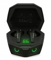 Bezprzewodowe słuchawki douszne BT 5.4 TWS i redukcja szumów, czarne