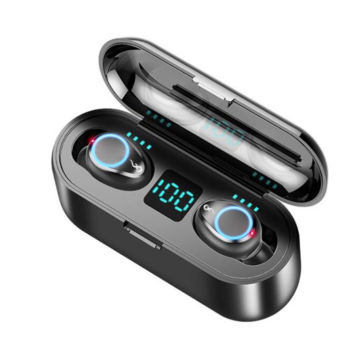 Фото - Навушники Bezprzewodowe słuchawki F9 Bluetooth 5.0 Powerbank