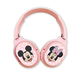 Bezprzewodowe słuchawki stereo z mikrofonem Mickey i Minnie 002 Disney Różowy-Zdjęcie-0