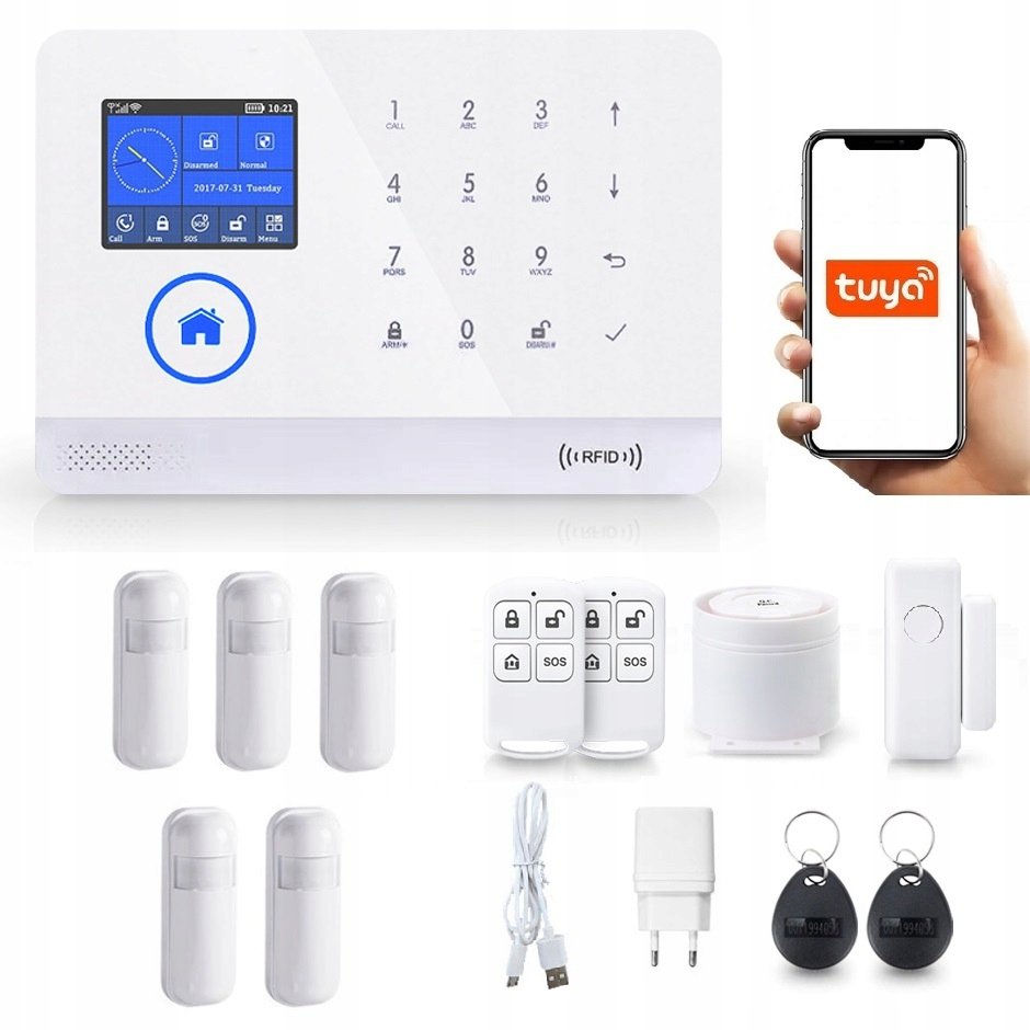 Bezprzewodowy Alarm Lcd 2 4 Gsm Wifi Tuya Smart Po Polsku 5xpir Bezprzewodowy Alarm Lcd 2 4 Gsm Wifi Tuya Smart Po Polsku 5xpir