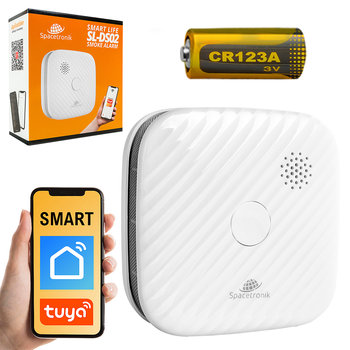Bezprzewodowy inteligentny czujnik dymu WiFi Tuya Smart Life SL-DS02 - Spacetronik