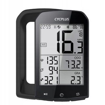 BEZPRZEWODOWY LICZNIK ROWEROWY CYCPLUS M1 BLUETOOTH ANT+ GPS STRAVA + CASE - CYCPLUS