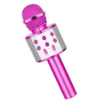 Bezprzewodowy Mikrofon Bluetooth Ws858 Karaoke Różowy R2 Invest