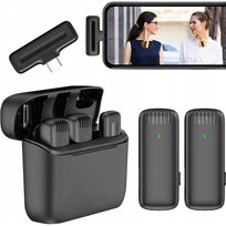 Bezprzewodowy mikrofon krawatowy do telefonu Lavalier J13 z USB C