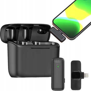 Bezprzewodowy Mikrofon Krawatowy Lightning Ios Streaming Live Vlog - Inny producent