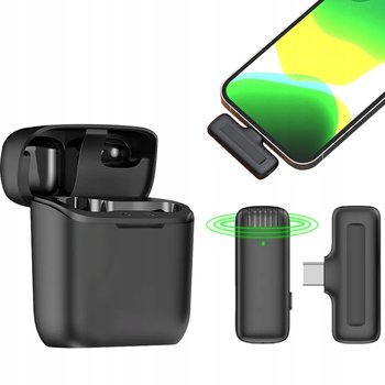 Bezprzewodowy Mikrofon Krawatowy Usb C Dla Android Ios Streaming Live Vlog - Inny producent