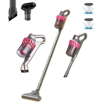 Bezprzewodowy odkurzacz pionowy, 20 kPa, mocny odkurzacz pionowy z 3 trybami ssania, 30 minut pracy, lekki i niezwykle cichy, do domowych podłóg z twardego drewna, dywanów z niskim włosiem - Inny producent