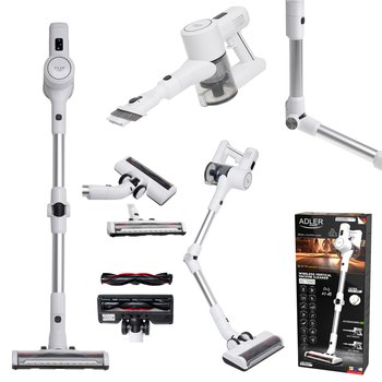 Bezprzewodowy Odkurzacz Pionowy Adler AD7060 z Wyświetlaczem LED, FLEX TUBE, Filtracją Cyklonową i Elektroszczotką LED - Adler