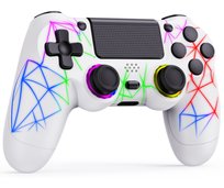 Bezprzewodowy Pad Do Ps4 Pc Doubleshock Linie Pęknięcie Biały