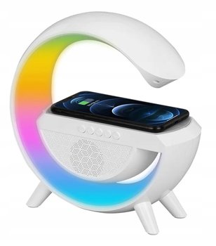 BEZPRZEWODOWY PRZENOŚNY GŁOŚNIK ZEGAR BLUETOOTH ŁADOWARKA LAMPKA NOCNA ZG03 - Zakręcony Koszyk