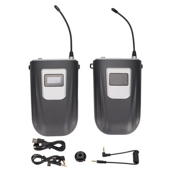 Bezprzewodowy system mikrofonu pojemnościowego typu lavalier do vlogowania, transmisji na żywo z telefonu komórkowego i nagrywania wywiadów - other