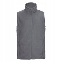 Bezrękawnik męski polarowy z wysokim kołnierzem Konwojowy Szary r. 2XL Russell
