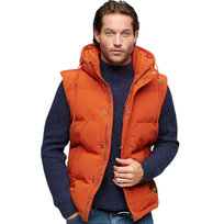 Bezrękawnik Superdry Everest puchowy zimowy pomarańczowy-S Inna marka