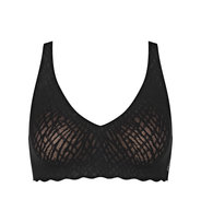 Bezszwowy biustonosz BEZ FISZBIN Sloggi ZERO Feel Bliss Soft Bra czarny S Sloggi