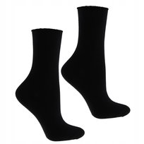 Bezuciskowe Zdrowotne Skarpetki Czarne Bawełniane Damskie MORAJ PARA 35-38