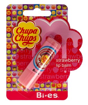 Bi-es, Chupa Chups, pomadka ochronna Strawberry, 15 ml - Bi-es