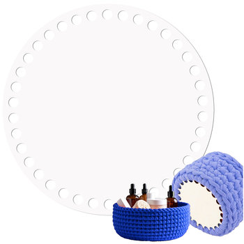 Biała Baza Do Szydełka 25Cm Dno Do Koszyka Torebki Akcesoria Do Torebek Diy - Inna marka