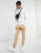 BIAŁA BLUZA BASIC MĘSKA PROSTA GŁADKA XS DUB Inna marka