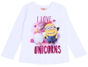 Biała Bluzka I Love Unicorns Minionki - Despicable Me