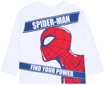 Biała, chłopięca bluzka z nadrukiem Spider-Man - Marvel