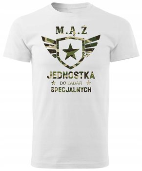 Biała Koszulka Męża Jednostka Specjalna M Z1 - Propaganda