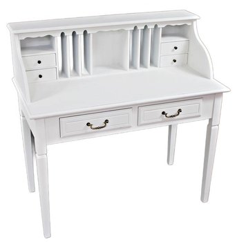 BIAŁE BIURKO Z NADSTAWKĄ SKERETARZYK 120005 / POLOMEBLE - POLOMEBLE