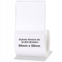 Białe etykiety samoprzylepne naklejki do Niimbot B1 B21 B3S B31 50x50