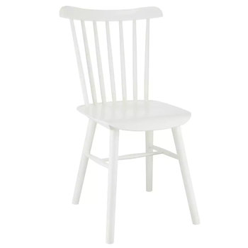 Białe krzesło skandynawskie Stick wygodne do salonu drewno - Step Into Design