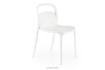 Białe nowoczesne krzesło na taras FENOKE Konsimo - Konsimo