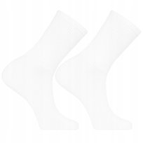 Białe Skarpety Klasyczne Bawełniane Skarpetki Wysokie MORAJ 1-PARA 43-45