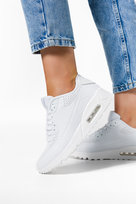 Białe sneakersy damskie buty sportowe na platformie sznurowane Casu B3363-5-38