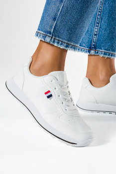 Białe sneakersy damskie buty sportowe sznurowane Casu H01-1-40 - Casu