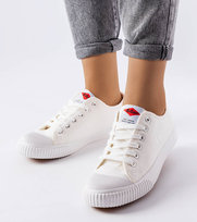 Białe trampki Lee Cooper LCW-23-44-1643L-39