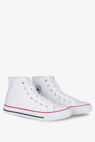 Białe trampki wysokie damskie sznurowane Casu 29-11-21-W-36