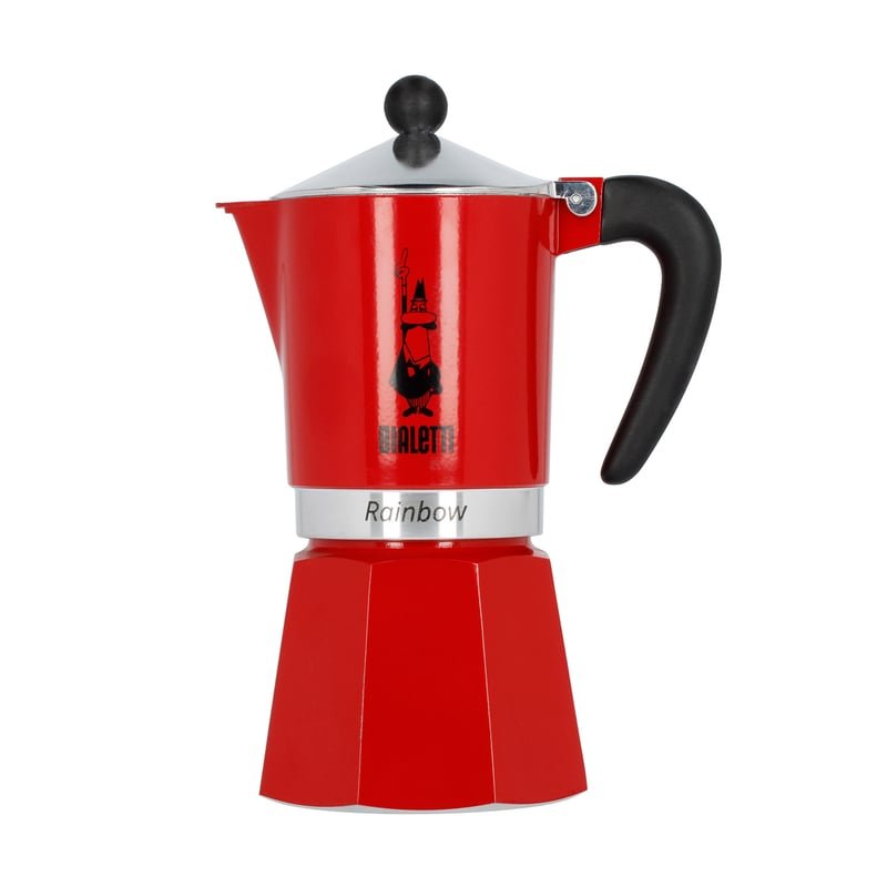 Bialetti Bialetti Kawiarka Rainbow 6Tz Czerwona