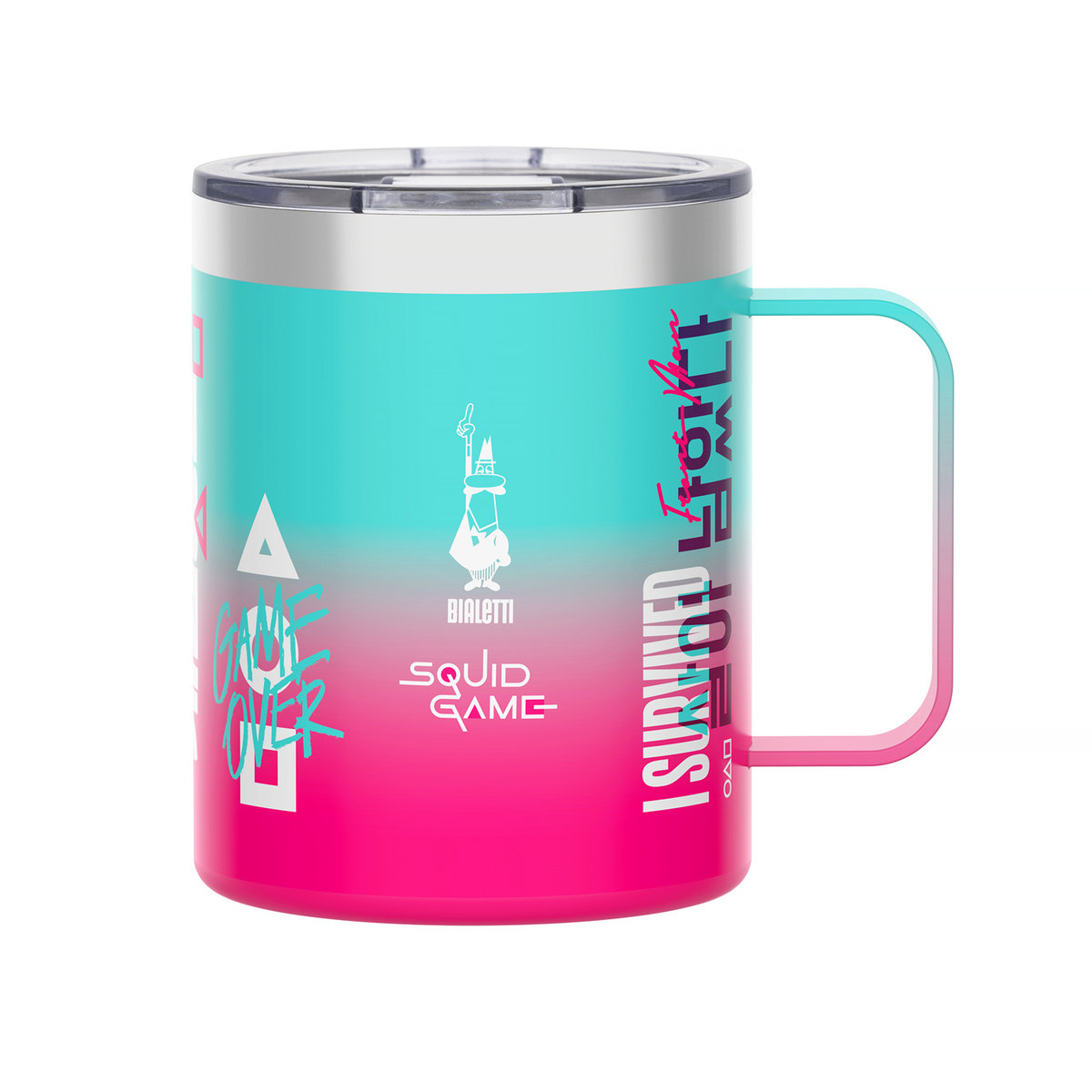 Bialetti Bialetti Kubek Termicznyz Rączką 420Ml Squid Game