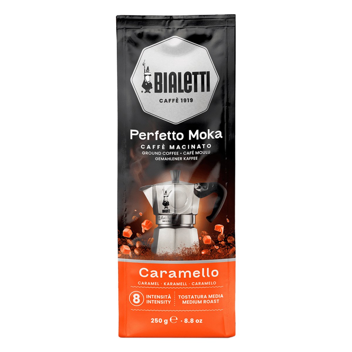 Bialetti Bialetti Perfetto Moka Karmelowa Kawa Mielona 250G Do Kawiarek Ekspresu
