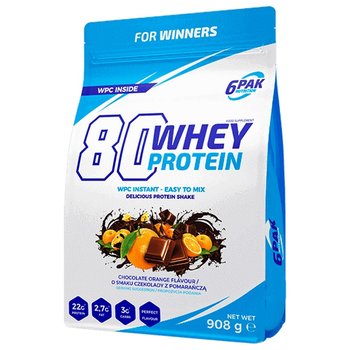 Białko 6Pak 80 Whey Protein 908G Czekolada Z Pomarańczą - 6PAK NUTRITION