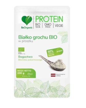 Białko grochu BIO w proszku BeOrganic 200 g - BeOrganic