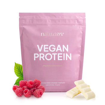 Białko Wegańskie Bez Laktozy Bez Cukru Biała Czekolada Malina 525G - Natu Care