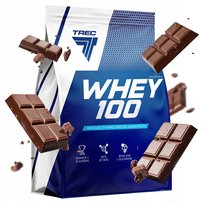 Białko Wpc Trec Whey 100 900G Pyszne Proteiny Na Masę Mięśnie Do Treningu!!