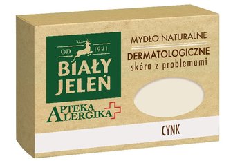 Biały Jeleń, Apteka Alergika, dermatologiczne mydło naturalne z cynkiem, 125 g - Biały Jeleń