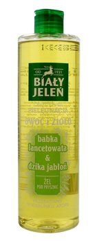 Biały Jeleń, Owoc i Zioło, żel pod prysznic babka lancetowata & dzika jabłoń, 400 ml - Biały Jeleń