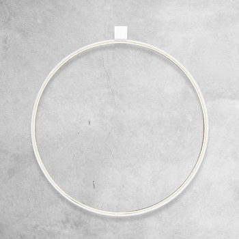 Biały kinkiet minimalistyczny Agaro LED 26W 3000K okrągły - Shilo