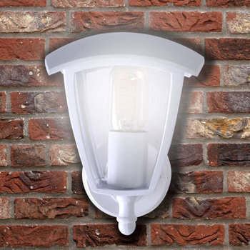 Biały kinkiet zewnętrzny FOX EKO3490 industrialna lampa ścienna biała - Milagro