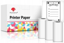 Biały papier termiczny samoprzylepny do drukarki Phomemo T02 i M02X (10lat)