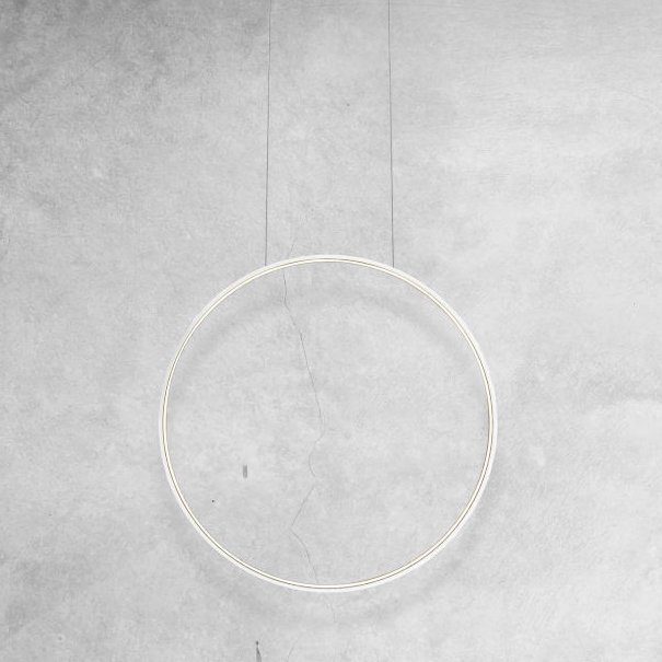 Zdjęcia - Żyrandol / lampa NAD Biały pierścień wiszący Agaro LED 19W 4000K lampa  łóżko 