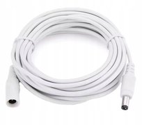 BIAŁY PRZEDŁUŻACZ 5m ZASILANIA KABEL ZASILAJĄCY DO KAMER DC 5,5mm Inna marka