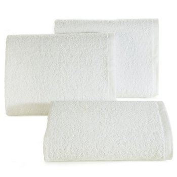 Biały ręcznik gładki klasyczny miękki 100X150 - Eurofirany